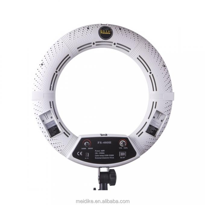 ライブリングランプ 18インチ メイクアップ LED 円環ライト 三脚スタンド リモコン制御キット FE-480II 0